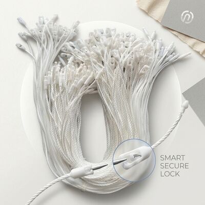 I-Shape Double Ended Plastic Tag Fastener Connector Loop Pin for Two Tag Simultaneous Attachment System