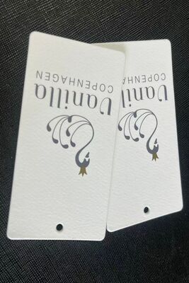 Fits Most Standard Tags Custom Clothing Hang Tags Clear Perfect for Apparel Manufacturers Clothing Retailers and Designers