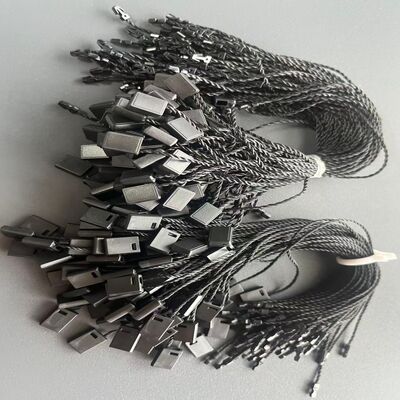 Thickness 0.2mm Black Hang Tag String Cotton Plain Design Durable Solution for Apparel Labeling and Product Presentation