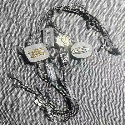 Rectangle Black Hang Tag String Thickness 0.2mm Quantity 100 Pieces Essential for Tagging Clothing Items and Accessories