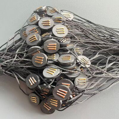 Thickness 0.2mm Black Hang Tag String Rectangle Style Designed for Clothing Tags and Retail Packaging Delivering Strong